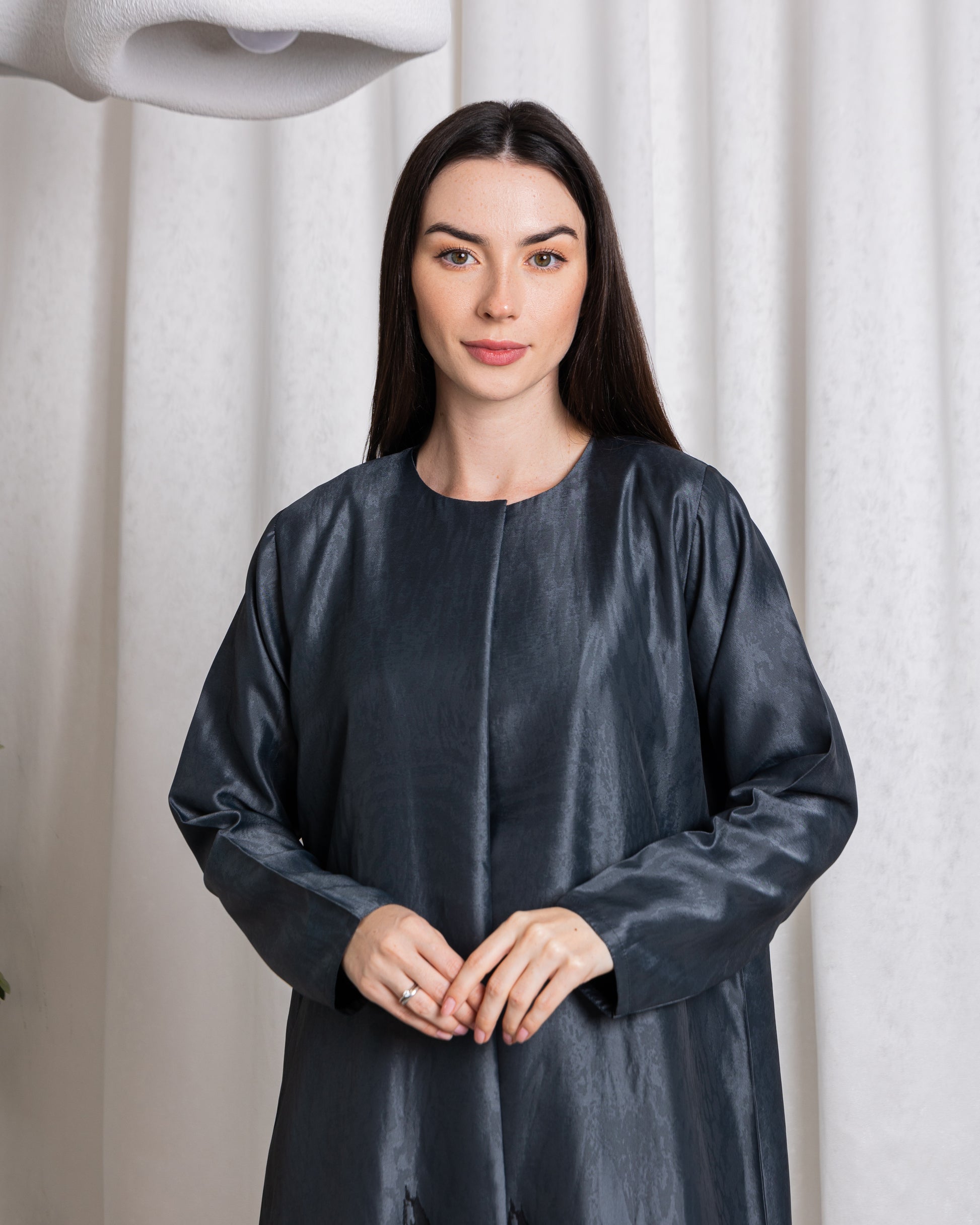 Midnight blue And Dark sand Abaya